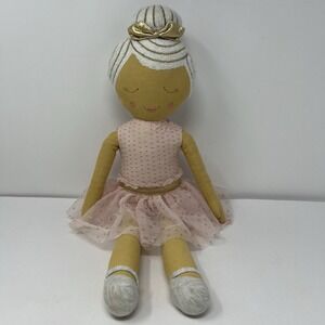 Pillowfort Ballerina Cloth Doll Plush 20" Soft Stuffed Girl Toy Dance Ballet